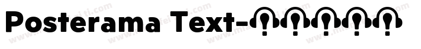 Posterama Text字体转换